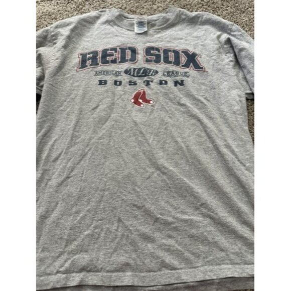 Delta Magum Weight Men Gray Long Sleeve Gray MLB Boston Red Sox Shirt Size Large - Picture 2 of 13